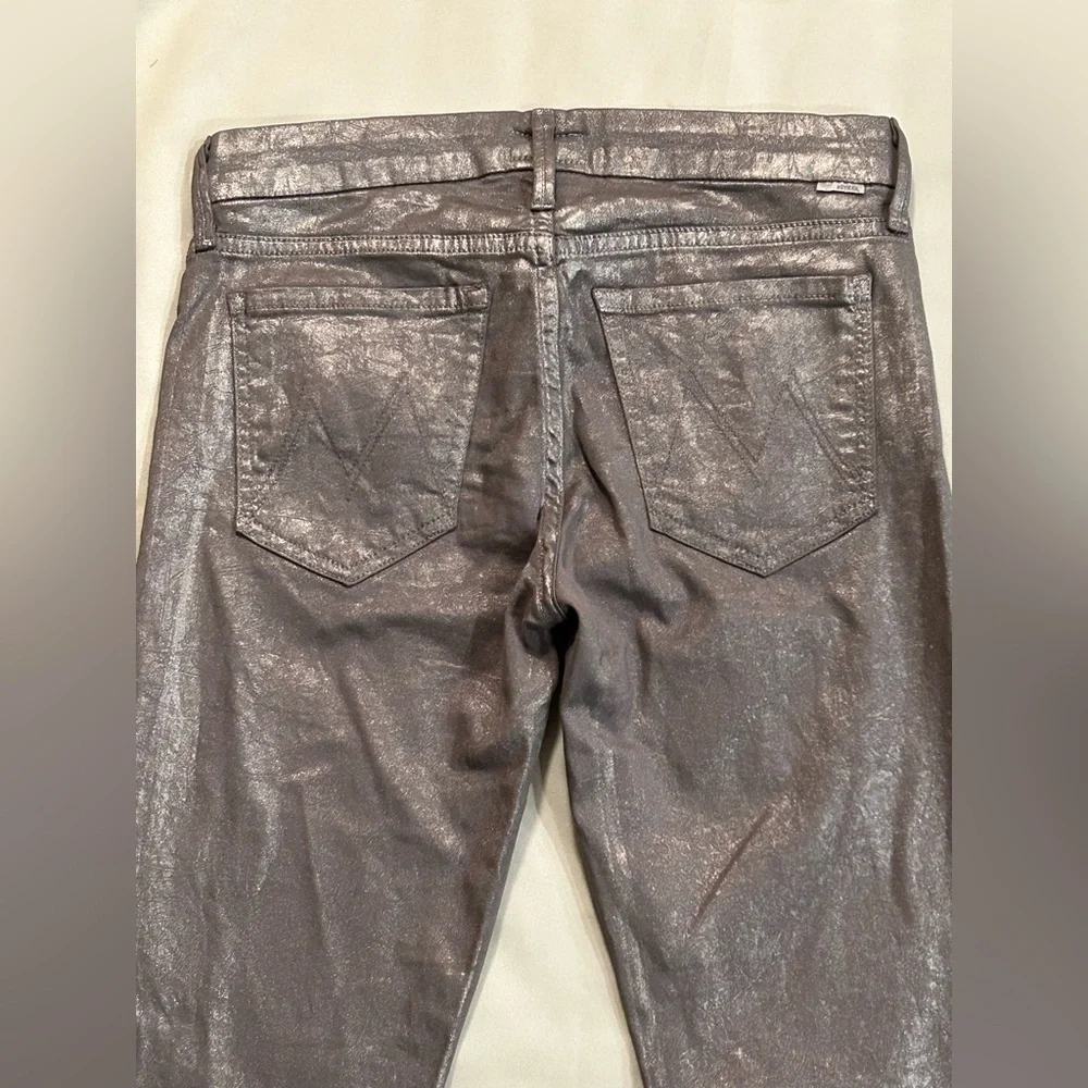 MOTHER Denim The Looker in Disturbing the Peace Gunmetal Jeans - Size 27